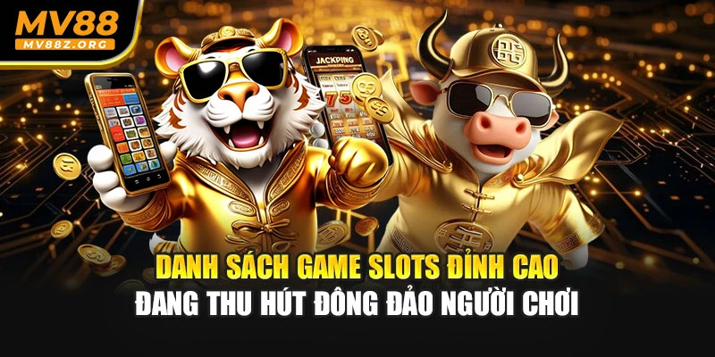 Danh sách game slots đỉnh cao đang thu hút đông đảo người chơi